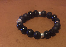 Load image into Gallery viewer, Onyx &amp; Hematite Bracelet
